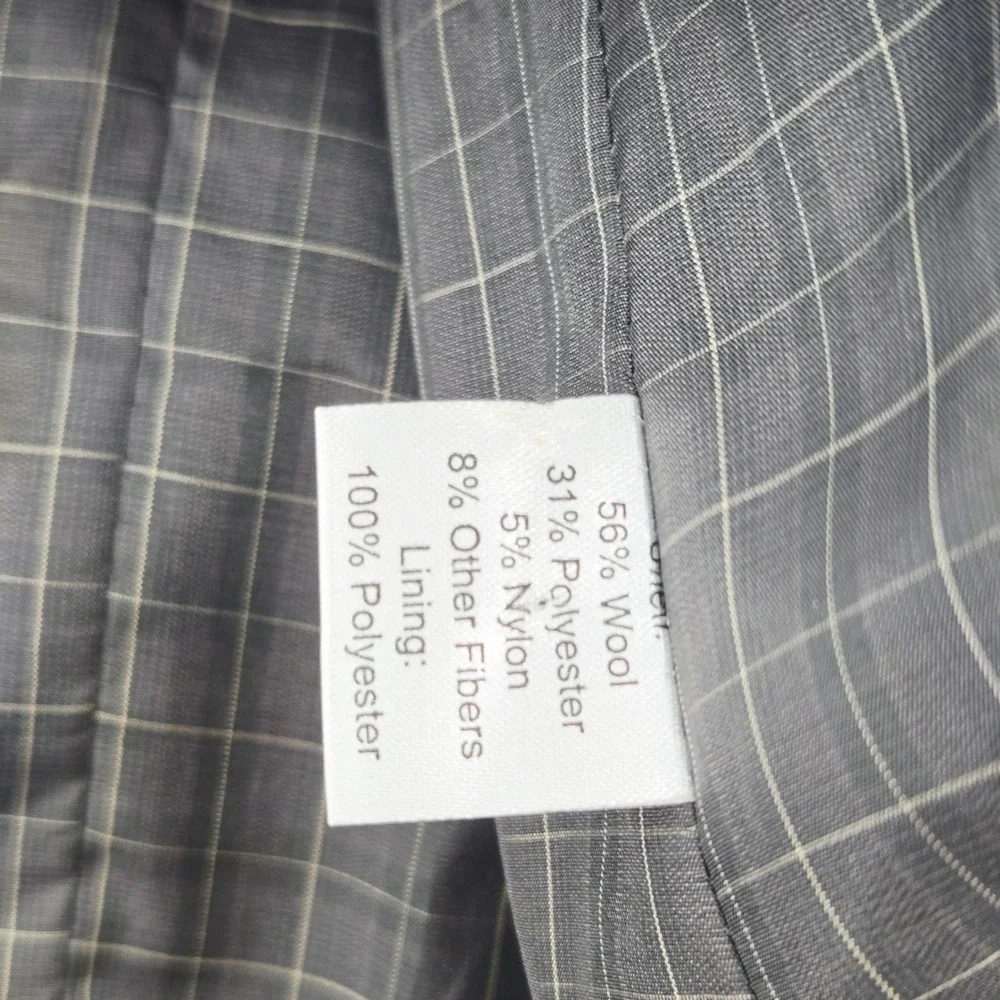 Joseph Abboud Brown Herringbone‎ Wool Blend 5-Button Suit Vest XXL Retro